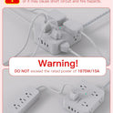 Surge Protector Power Strip - HANYCONY 8 Outlets 4 USB (2 USB C) Charging Ports, Multi Plug Outlet Extender, 5Ft Braided Extension Cord, Flat Plug Wall Mount Desk Charging Station for Home Office ETL