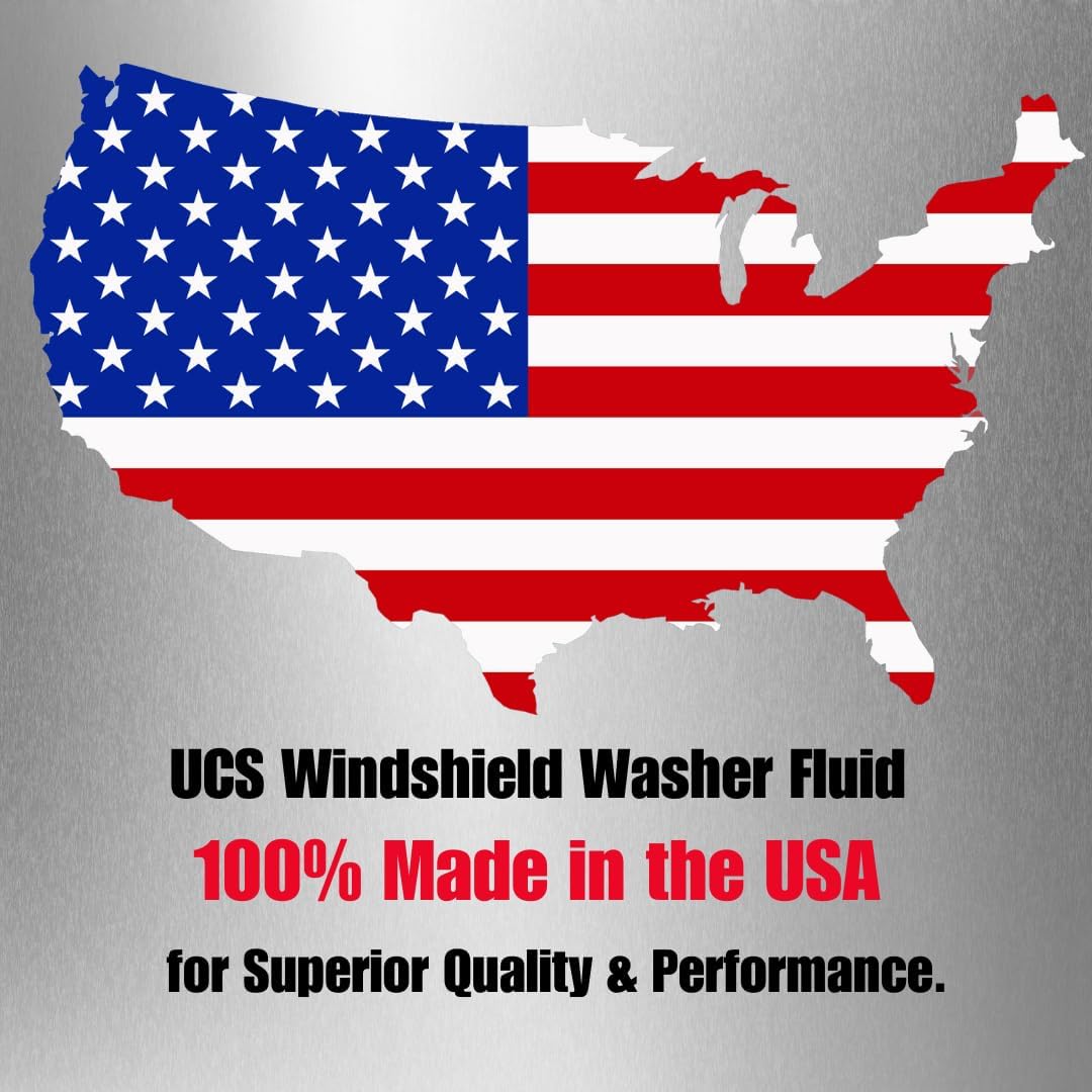 UCS 10015 2-In-1 Car Windshield Washer Fluid & Bug Remover 1 Gallon Ready to Use Pack of 1