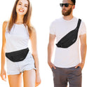 MAXTOP Large Crossbody Fanny Pack with 4-Zipper Pockets,Gifts for Enjoy Sports Festival Workout Traveling Running Casual Hands-Free Wallets Waist Pack Phone Bag Carrying All Phones