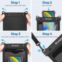 [Up to 10"] Large Waterproof Phone Pouch Bag - 2 Pack IPX8 Waterproof Phone Case for iPhone 17 16 15 Pro Max Galaxy S25 S24 Ultra, Touchscreen & Underwater Photography, Beach Cruise Travel Essentials