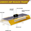 20 Pack Roach Traps, Cockroach Traps Indoor Home, Glue Roach Traps, Child & Pets Safe(Upgrade Recipe)