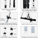 Art Easel Stand for Painting and Sign - RRFTOK Aluminum 66 Inch Metal Tripod Adjustable Portable Easels for Display - Canvas Stand for Table Top Floor Drawing for Artists Adult Holder or Teen