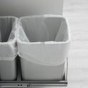 Small Trash Bags 4 Gallon - 105 Count 4 Gallon Trash Bag, Unscented Small Garbage Bags Bathroom Trash Bags, White 4 Gal Small Trash Can Liners