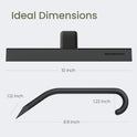 dancemoon JustHang Shower Squeegee for Glass Doors, All-One-Piece Silicone with Built-in Hook Design for Easy Hanging, Household Window Mirror Squeegee for Bathroom, Glass, Kitchen, Tile Wall, Car