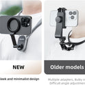TELESIN Magnetic Neck Mount for Phones, Neck Cell Phone Holder POV/Vlog Selfie Mount Hand Free Phone Neck Holder Chest Stand Strap Video Recording for iPhone 17 16 15 14 13 12 Seires Android Phones