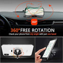 Coolpow【2 Packs 】Magnetic Phone Holder for car【Strong Magnet】phone holders for your car phone holder Mount for Car【4 Metal Plate】Universal Dash cell phone car mount for iphone Samsung car accessories