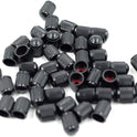 CKAuto 50 Pack Tire Valve Caps, Plastic Valve Stem Caps with O Rubber Seal, Universal Stem Covers for Cars, SUVs, Bike and Bicycle, Trucks, Motorcycles, Airtight Seal Dust Proof, Black 5 Dollar Item