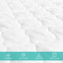 Crib Mattress Protector Sheets Fitted Waterproof Crib Mattress Pad Cover, Noiseless & Machine Wash 100% Absorbent Crib/Toddler Mattress Protector Sheet Quilted, White, 52" x 28"