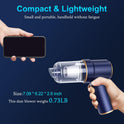 KMM Handheld Car Vacuum Cleaner, 9000Pa Vacuum Cleaner and Air Duster, 120W High Power Hand Held Vacuum with LED Light and Multi-Nozzles for Car, Home, Office, Pet