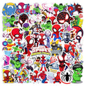 50pcs Cartoon Spider-Man Stickers for Kids,Lovely Hero and His Amazing Friends Vinyl Waterproof Decal for Water Bottle Laptop Toy Sticker for DIY Decorate Bumper Hat Party Supplies Kids Teens Gifts