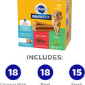 PEDIGREE DENTASTIX Large Dog Dental Care Treats Original, Beef & Fresh Variety Pack, 2.73 lb.Pack (51 Treats)