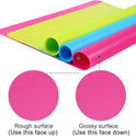 3 Pack Silicone mat Large Silicone Sheets for Crafts, Liquid, Resin Jewelry Casting Molds Mat, Silicone Placemat 15.7” x 11.8” (Blue & Rose Red & Green)