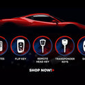 Cutting NOT Required - Key Fob Keyless Entry Remote Shell Case & Pad fits Honda 2003-2012 Accord / 2006-2013 Civic EX / 2009-2015 Pilot /2005-2006 CR-V