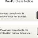 Replacement Remote for All Fire Series, TV Stick (HD, 4K, 4K Max, Lite), TV Cube and Omni, Insignia, Toshiba, Smart TVs, with Voice Control