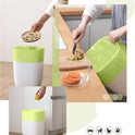 Compostable Trash Bags - FORID 13 Gallon Tall Kitchen Garbage Bags 80 Count Unscented Trash Can Liners 55 Liter Medium Wastebasket Bags for Bathroom Home Bedroom Office Garbage Can (5Rolls/Green)