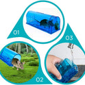 Humane Mouse Trap | Catch and Release Mouse Traps That Work | Mice Trap No Kill for mice/Rodent Pet Safe (Dog/Cat) Best Indoor/Outdoor Mousetrap Catcher Non Killer Small Capture Cage (Blue)