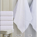Utopia Towels 6 Pack Medium Bath Towel Set, 24 by 48 Inches, 500 GSM 100% Ring Spun Cotton, Lightweight and Highly Absorbent Quick Drying Premium Towels for Hotel, Spa and Bathroom, White