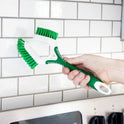 Libman Heavy Duty Scrub Brush Kit | Cleaning Brushes for Household Use | Tub Scrubber | Easy Grip Scrub Brush | Big Job Kitchen Brush | Dual Sided Tile & Grout Brush | 3 Different Brushes Included