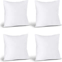 Utopia Bedding Throw Pillows (Set of 4, White) – 18 x 18 Inches Down Alternative Pillows for Bed, Sofa, and Couch - Fluffy Decorative Stuffer Pillow for Indoors & Outdoors