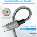 etguuds USB to USB C Cable 3ft, 2-Pack USB A to Type C Charger Cord Fast Charging for Samsung Galaxy A15 A25 A35 A55 A54, S24 S23 S22 S21 S20 S10 S10E, Note 20 10, Moto G, for iPhone 16 15, Gray