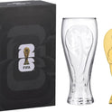 Official FIFA World Cup 2026 Edition - 17oz Pilsner Beer Glass & 6-Inch Trophy Bottle Opener Gift Set - 1 of Each - Perfect for Parties, Mancaves, Gamedays, Tailgates, BBQ’s - Collectors Drinkware Set