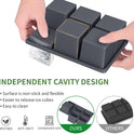 Large Ice Cube Tray for Whiskey: FDDBI Silicone Ice Cube Trays with Lid - 2Pack Big Square Old Fashioned Ice Cube Maker for Cocktail - 2inch Huge Cubed Ice Trays for Whisky