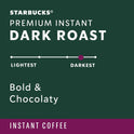 Starbucks Premium Instant Coffee, Dark Roast Coffee, Arabica Beans, Three 3.17 oz Tins