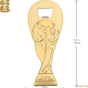 Official FIFA World Cup 2026 Edition - 17oz Pilsner Beer Glass & 6-Inch Trophy Bottle Opener Gift Set - 1 of Each - Perfect for Parties, Mancaves, Gamedays, Tailgates, BBQ’s - Collectors Drinkware Set