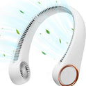 Gaiatop Portable Neck Fan Rechargeable, Hands-Free 360° Cooling, 17hrs Runtime, Battery Powered Personal Wearable Fan Quiet, Summer Outdoor Travel Essentials, Birthday Gifts for Women Men Teens, White