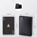BIERDORF Diamond Waterproof Black Playing Cards, Poker Cards, HD, Deck of Cards (Black)