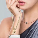 Cell Phone Lanyard Crossbody Phone Chain with Metal Detachable Phone Wrist Strap Cute iPhone Chain For Women