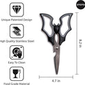 OTOTO Elizabat Kitchen Scissors - Halloween Goth Cute Bat Kitchen Shears, Gothic Scissors Utensils - Spooky Bats Halloween Gifts, Cute Gadgets