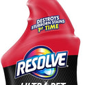 Resolve Ultra Pet Odor and Stain Remover Spray – Carpet Cleaner for Cat and Dog Urine and Poop, 32oz