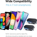 2-Pack Magnetic Phone Holder for Car Dash Strong Magnet Magnetic Car Phone Holder Mount 4 Plate Phone Holders for Your Car Phone Mount for Car Dashboard Cell Phone Car Mount for iPhone Samsung
