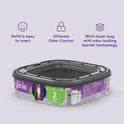 Litter Genie Refill Bags (4-Pack) | Multi-Layers of Odor-Barrier Technology | 1 Square Refill Cartridge Lasts Up to 2 Months Per Cat