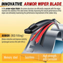 AUTOBOO 26" and 16" Windshield Wipers Blades (Pack Of 2),OEM Quality Premium All-Seasons Wiper blades,Stable and Quiet Armor wiper blades
