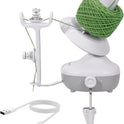 Etcokei Yarn Winder, Electric Yarn Ball Winder for Crocheting, Compact Yarn Cake Winder with Strong Tension Stepless Speed, Automatic Yarn Spinner Wool Winder, Ideal Helper for Knitting Lovers(White)