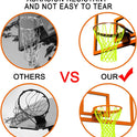 Glow Basketball Net, Nightlight Basketball Net Luminous Outdoor Portable Sun Powered Sport Nylon