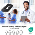 ALLOPERA Pregnancy Pillow, Full Body 57 Inch Maternity Pillow with Removable Washable Cover - Sleep Support for Legs, Back, Neck, Shoulder, HIPS, Belly for Pregnent Women, Black Grey Velvet Cover
