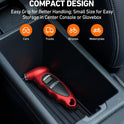 AstroAI Digital Tire Pressure Gauge 0-150PSI, Accurate in 0.1 Increments, Stocking Stuffers with Backlit LCD and Presta Valve Adaptor, 4 Units of Measurement for Car Truck Bicycle, Red