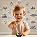 Memory Game Handheld Electronic Toy, Color Memorizing with Lights and Sounds