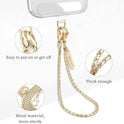 Cell Phone Lanyard Crossbody Phone Chain with Metal Detachable Phone Wrist Strap Cute iPhone Chain For Women