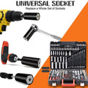Universal Socket Tools Gifts for Men Dad Him Husband Teen Boys Women Cool Stuff Ideas Gadgets Gifts Fathers Day Birthday Christmas Stocking Stuffers Grip Socket Set with Power Drill Adapter