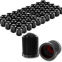 CKAuto 50 Pack Tire Valve Caps, Plastic Valve Stem Caps with O Rubber Seal, Universal Stem Covers for Cars, SUVs, Bike and Bicycle, Trucks, Motorcycles, Airtight Seal Dust Proof, Black 5 Dollar Item