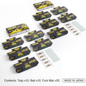HOY HOY Trap A Roach - 10 Traps [2 Pack] Baited Glue Traps, Great for Home with Kids & Pets Indoor, Sticky Pest Control Trap, Roach Killer, Made in Japan