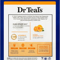 Dr Teal's Pure Epsom Magnesium Salt Soak, Glow & Radiance with Vitamin C & Citrus Essential Oils, 3 lbs