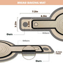 Silicone Bread Sling for Dutch Oven, 2 PCS Non-Stick & Easy Clean Reusable Sourdough Mat, Sourdough Bread Baking Supplies, Tools ＆ Accessories