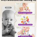 Baby Montessori Rattle & Teething Toys - Safe, Multi-Functional BPA-Free Silicone Sensory Learning Teether Baby Toys for Infant 0-12 Months Teething Relief & Fun Play Perfect Baby Gift for Boys Girls