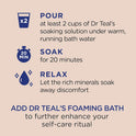 Dr Teal's Epsom Salt Magnesium Soak, Soften & Moisturize with Shea Butter & Almond Oil, 3 lbs