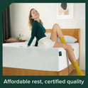 ZINUS 10 Inch Queen Green Tea Memory Foam Mattress [New Version], Fiberglass free, Medium Firm Feel, Zoned Pressure Relief, Certified Safe Foams & Fabric, Mattress in A Box